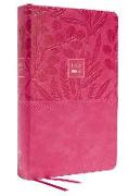 KJV Large Print Single-Column Bible, Personal Size with End-of-Verse Cross References, Pink Leathersoft, Red Letter, Comfort Print: King James Version