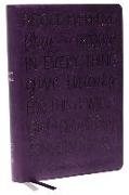 KJV Large Print Bible w/ 53,000 Cross References, Purple Leathersoft, Red Letter, Comfort Print: Holy Bible, King James Version (Verse Art Cover Collection)