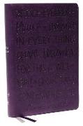 KJV Large Print Bible w/ 53,000 Cross References, Purple Leathersoft with Thumb Index Red Letter, Comfort Print: Holy Bible, King James Version (Verse Art Cover Collection)