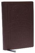 KJV Large Print Bible w/ 53,000 Cross References, Brown Genuine Cowhide Leather with Thumb Index Red Letter, Comfort Print: Holy Bible, King James Version (Verse Art Cover Collection)