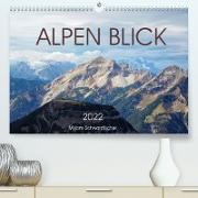 Alpen Blick (Premium, hochwertiger DIN A2 Wandkalender 2022, Kunstdruck in Hochglanz)