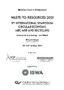 Waste-to-Resources 2021. 9th International Symposium Circular Economy, MBT, MRF and Recycling