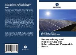 Untersuchung und Modellierung von Solarzellen auf Perowskit-Basis