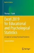 Excel 2019 for Educational and Psychological Statistics