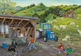 Traktor, Puzzle von Lilly Langenegger