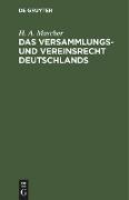 Das Versammlungs- und Vereinsrecht Deutschlands