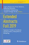 Extended Abstracts Fall 2019