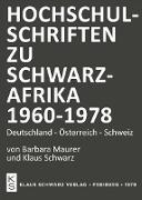 Hochschulschriften zu Schwarzafrika 1960-1978