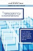 Transparency in Statistical Information for the National Center for Science and Engineering Statistics and All Federal Statistical Agencies