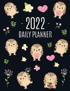Cute Hedgehog Daily Planner 2022