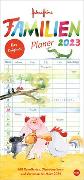 Helme Heine Familienplaner 2023. Familienkalender mit 5 Spalten. Liebevoll illustrierter Familien-Wandkalender mit Schulferien und Stundenplänen