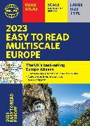 2023 Philip's Easy to Read Multiscale Road Atlas Europe