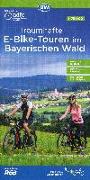 ADFC-Regionalkarte Traumhafte E-Bike-Touren im Bayerischen Wald, 1:75.000, mit Tagestourenvorschlägen, reiß- und wetterfest, GPS-Tracks Download