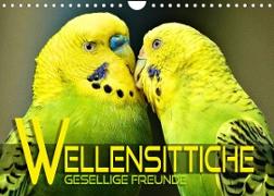 Wellensittiche - gesellige Freunde (Wandkalender 2022 DIN A4 quer)