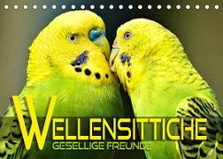 Wellensittiche - gesellige Freunde (Tischkalender 2022 DIN A5 quer)