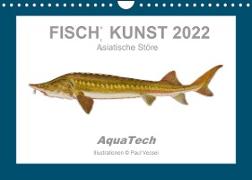 Fisch als Kunst 2022: Asiatische Störe (Wandkalender 2022 DIN A4 quer)