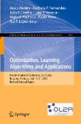 Optimization, Learning Algorithms and Applications