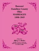 Restored Hamilton County, Ohio, Marriages, 1808-1849