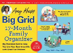 2023 Amy Knapp's Big Grid Family Organizer Wall Calendar