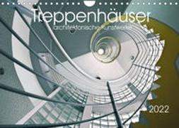 Treppenhäuser architektonische Kunstwerke (Wandkalender 2022 DIN A4 quer)