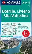 KOMPASS Wanderkarte 96 Bormio, Livigno, Alta Valtellina 1:50.000