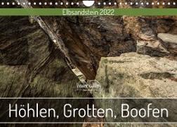 Höhlen, Grotten, Boofen - Elbsandstein (Wandkalender 2022 DIN A4 quer)