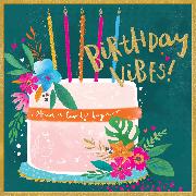 Doppelkarte. Tropics - Birthday Vibes / Cake