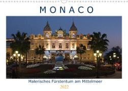 Monaco - Malerisches Fürstentum am Mittelmeer (Wandkalender 2022 DIN A3 quer)