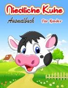 Niedliches Kuh-Malbuch für Kinder