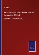 Verzeichniss der Handschriften der Kieler Universitätsbibliothek