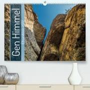 Gen Himmel - Elbsandstein (Premium, hochwertiger DIN A2 Wandkalender 2022, Kunstdruck in Hochglanz)