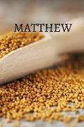 Matthew Bible Journal