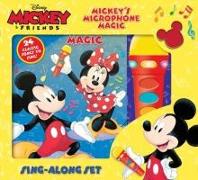Disney Mickey & Friends: Mickey's Microphone Magic Sing-Along Sound Book Set: Sing-Along Set [With Sing-Along Set]