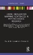 Using Declarative Mapping Sentences in Psychological Research