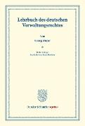 Lehrbuch des deutschen Verwaltungsrechtes