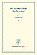 Das österreichische Konkursrecht