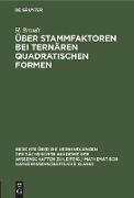 Über Stammfaktoren bei ternären quadratischen Formen