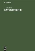 Kategorien II