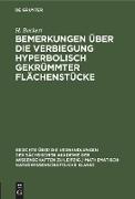 Bemerkungen über die Verbiegung hyperbolisch gekrümmter Flächenstücke