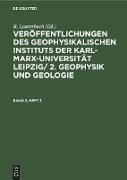 Geophysik und Geologie. Band 3, Heft 3