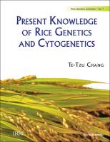 Present Knowledge of Rice Genetics and Cytogenetics