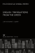 English Translations from the Greek