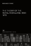 The Theory of the Novel in England 1850¿1870
