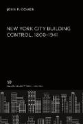 New York City Building Control 1800-1941