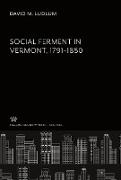 Social Ferment in Vermont 1791-1850