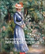 Die schönsten Gärten des Impressionismus Edition Kunst-Kalender 2023. Kunstvoller Wandkalender mit zauberhaften Bildern von Gartenidyllen. Großer Kunst-Kalender 2023