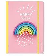 The Happy Week Bullet Journal A5 Taschenkalender 2023. Übersichtlicher Terminplaner mit Platz für positive Gedanken und Lifehacks. Buchkalender A5 2023 für einen achtsamen Alltag