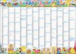 Wandplaner Wilde Mäuse 2023. Praktischer Kalender mit Überblick über das ganze Jahr. Feiertage und Kalenderwochen in einem Posterplaner mit lustigen Mauszeichnungen