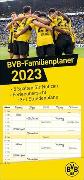 Borussia Dortmund Familienplaner 2023. Der Kalender für Fußball-Familien: Terminplaner mit 5 Spalten und den Stars des BVB. Ein Familienkalender mit viel Platz für Notizen