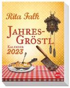 Rita Falk Jahres-Gröstl Tagesabreißkalender 2023. Abreiß-Kalender für alle Eberhofer-Fans. Tischkalender 2023 mit lustigen Zitaten, Rezepten und Bildern aus der Krimiserie